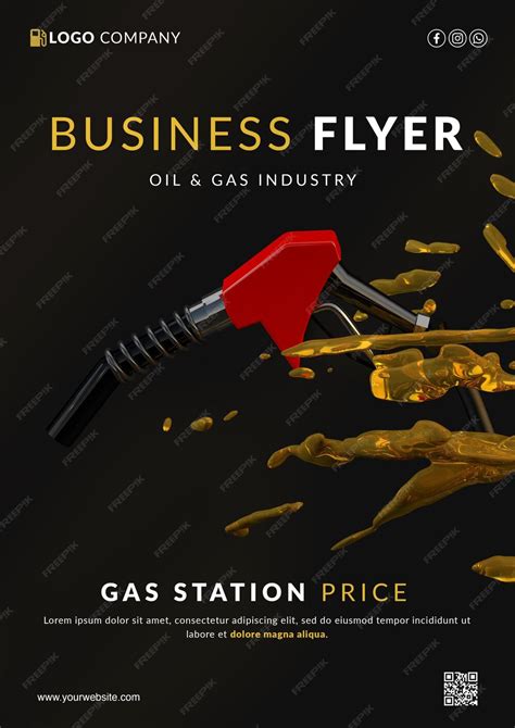 Gas Flyer Templates .